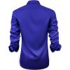 imageJVER Mens Casual Long Sleeve Stretch Dress Shirt WrinkleFree Regular Fit Button Down ShirtsRoyalblue