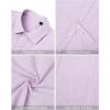 imageJVER Mens Linen Shirts Casual Button Down Long Sleeve Shirt Solid Spread Collar Summer Beach Shirts with PocketLight Purple