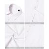 imageJVER Mens Linen Shirts Casual Button Down Long Sleeve Shirt Solid Spread Collar Summer Beach Shirts with PocketWhite