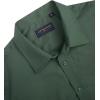 imageJVER Mens Short Sleeve Dress Shirts Stretch Stain Shield Casual Button Down Shirts Solid Formal ShirtArmy Green