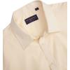imageJVER Mens Short Sleeve Dress Shirts Stretch Stain Shield Casual Button Down Shirts Solid Formal ShirtBeige