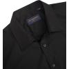 imageJVER Mens Short Sleeve Dress Shirts Stretch Stain Shield Casual Button Down Shirts Solid Formal ShirtBlack