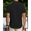 imageJVER Mens Short Sleeve Dress Shirts Stretch Stain Shield Casual Button Down Shirts Solid Formal ShirtBlack