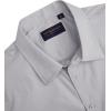 imageJVER Mens Short Sleeve Dress Shirts Stretch Stain Shield Casual Button Down Shirts Solid Formal ShirtLight Grey