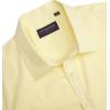 imageJVER Mens Short Sleeve Dress Shirts Stretch Stain Shield Casual Button Down Shirts Solid Formal ShirtLight Yellow