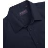 imageJVER Mens Short Sleeve Dress Shirts Stretch Stain Shield Casual Button Down Shirts Solid Formal ShirtNavy Blue