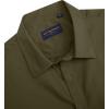 imageJVER Mens Short Sleeve Dress Shirts Stretch Stain Shield Casual Button Down Shirts Solid Formal ShirtOlive Green