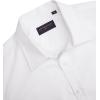 imageJVER Mens Short Sleeve Dress Shirts Stretch Stain Shield Casual Button Down Shirts Solid Formal ShirtWhite