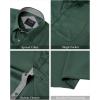 imageJVER Mens Short Sleeve Dress Shirts Stretch Wrinkle Free Casual Button Down Shirts with Pocket for Business WeddingArmy Green