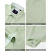 imageJVER Mens Short Sleeve Dress Shirts Stretch Wrinkle Free Casual Button Down Shirts with Pocket for Business WeddingSage Green