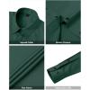 imageJVER Womens Dress Shirts Long Sleeve Button Down Shirt WrinkleFree Business Casual Blouse Office Work TopsArmy Green