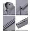 imageJVER Womens Dress Shirts Long Sleeve Button Down Shirt WrinkleFree Business Casual Blouse Office Work TopsGrey