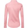 imageJVER Womens Dress Shirts Long Sleeve Button Down Shirt WrinkleFree Business Casual Blouse Office Work TopsPeach