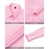 imageJVER Womens Dress Shirts Long Sleeve Button Down Shirt WrinkleFree Business Casual Blouse Office Work TopsPink