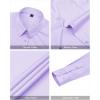 imageJVER Womens Dress Shirts Long Sleeve Button Down Shirt WrinkleFree Business Casual Blouse Office Work TopsPurple