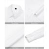 imageJVER Womens Dress Shirts Long Sleeve Button Down Shirt WrinkleFree Business Casual Blouse Office Work TopsWhite
