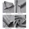 imageJVER Button Down Shirts for Women Wrinkle Free Long Sleeve Dress Shirt Business Casual Work Blouse with PocketGrey