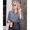 imageJVER Button Down Shirts for Women Wrinkle Free Long Sleeve Dress Shirt Business Casual Work Blouse with PocketSilver Grey