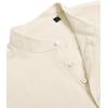 imageJVER Mens Cotton Linen Long Sleeve Shirts Casual Button Down Banded Collar Shirt Beach Summer Tops with PocketBeige