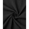 imageJVER Mens Cotton Linen Long Sleeve Shirts Casual Button Down Banded Collar Shirt Beach Summer Tops with PocketBlack