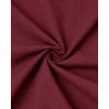 imageJVER Mens Cotton Linen Long Sleeve Shirts Casual Button Down Banded Collar Shirt Beach Summer Tops with PocketBurgundy