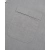 imageJVER Mens Cotton Linen Long Sleeve Shirts Casual Button Down Banded Collar Shirt Beach Summer Tops with PocketDark Grey
