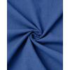 imageJVER Mens Cotton Linen Long Sleeve Shirts Casual Button Down Banded Collar Shirt Beach Summer Tops with PocketDenim Blue