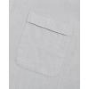 imageJVER Mens Cotton Linen Long Sleeve Shirts Casual Button Down Banded Collar Shirt Beach Summer Tops with PocketGrey