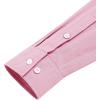 imageJVER Mens Cotton Linen Long Sleeve Shirts Casual Button Down Banded Collar Shirt Beach Summer Tops with PocketLight Pink