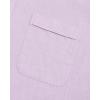 imageJVER Mens Cotton Linen Long Sleeve Shirts Casual Button Down Banded Collar Shirt Beach Summer Tops with PocketLight Purple