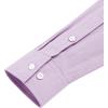 imageJVER Mens Cotton Linen Long Sleeve Shirts Casual Button Down Banded Collar Shirt Beach Summer Tops with PocketLight Purple