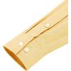 imageJVER Mens Cotton Linen Long Sleeve Shirts Casual Button Down Banded Collar Shirt Beach Summer Tops with PocketLight Yellow