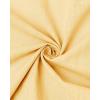 imageJVER Mens Cotton Linen Long Sleeve Shirts Casual Button Down Banded Collar Shirt Beach Summer Tops with PocketLight Yellow