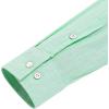 imageJVER Mens Cotton Linen Long Sleeve Shirts Casual Button Down Banded Collar Shirt Beach Summer Tops with PocketMint Green