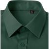 imageJVER Mens French Cuff Dress Shirts Regular Fit Long Sleeve Spread Collar Metal CufflinkArmy Green