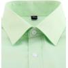 imageJVER Mens French Cuff Dress Shirts Regular Fit Long Sleeve Spread Collar Metal CufflinkGreen