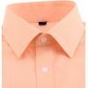 imageJVER Mens French Cuff Dress Shirts Regular Fit Long Sleeve Spread Collar Metal CufflinkOrange