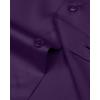 imageJVER Mens French Cuff Dress Shirts Regular Fit Long Sleeve Spread Collar Metal CufflinkPurple