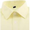 imageJVER Mens French Cuff Dress Shirts Regular Fit Long Sleeve Spread Collar Metal CufflinkYellow