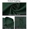 imageJVER Mens Linen Shirts Casual Short Sleeve Button Down Shirt Beach Summer Vacation Holiday Wedding Cotton TopsDark Green