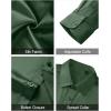 imageJVER Mens Silk Satin Long Sleeve Dress Shirts Shiny Casual Button Down Shirt Luxury Party Prom ShirtsArmy Green