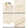 imageJVER Womens Button Down Shirts Stretch Wrinkle Free Formal Short Sleeve Dress Shirt Summer Work Blouses Business Casual TopsBeige