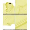 imageJVER Womens Button Down Shirts Stretch Wrinkle Free Formal Short Sleeve Dress Shirt Summer Work Blouses Business Casual TopsLight Yellow