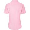 imageJVER Womens Button Down Shirts Stretch Wrinkle Free Formal Short Sleeve Dress Shirt Summer Work Blouses Business Casual TopsPink