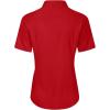 imageJVER Womens Button Down Shirts Stretch Wrinkle Free Formal Short Sleeve Dress Shirt Summer Work Blouses Business Casual TopsRed