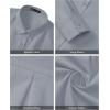 imageJVER Womens Oversized Button Down Shirts Casual Long Sleeve Lightweight Breathable Solid Cotton Blouse Office Dress ShirtLight Grey