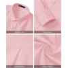 imageJVER Womens Oversized Button Down Shirts Casual Long Sleeve Lightweight Breathable Solid Cotton Blouse Office Dress ShirtLight Pink