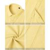 imageMens Linen Shirts Short Sleeve Button Down Shirt Casual Cuban Guayabera Lightweight Summer Beach Solid TopsBright Yellow