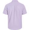 imageMens Linen Shirts Short Sleeve Button Down Shirt Casual Cuban Guayabera Lightweight Summer Beach Solid TopsLight Purple