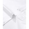 imageJVER Boys Long Sleeve Dress Shirts Solid Stretch WrinkleFree Shirt Kids Casual Button Down ShirtsAll White